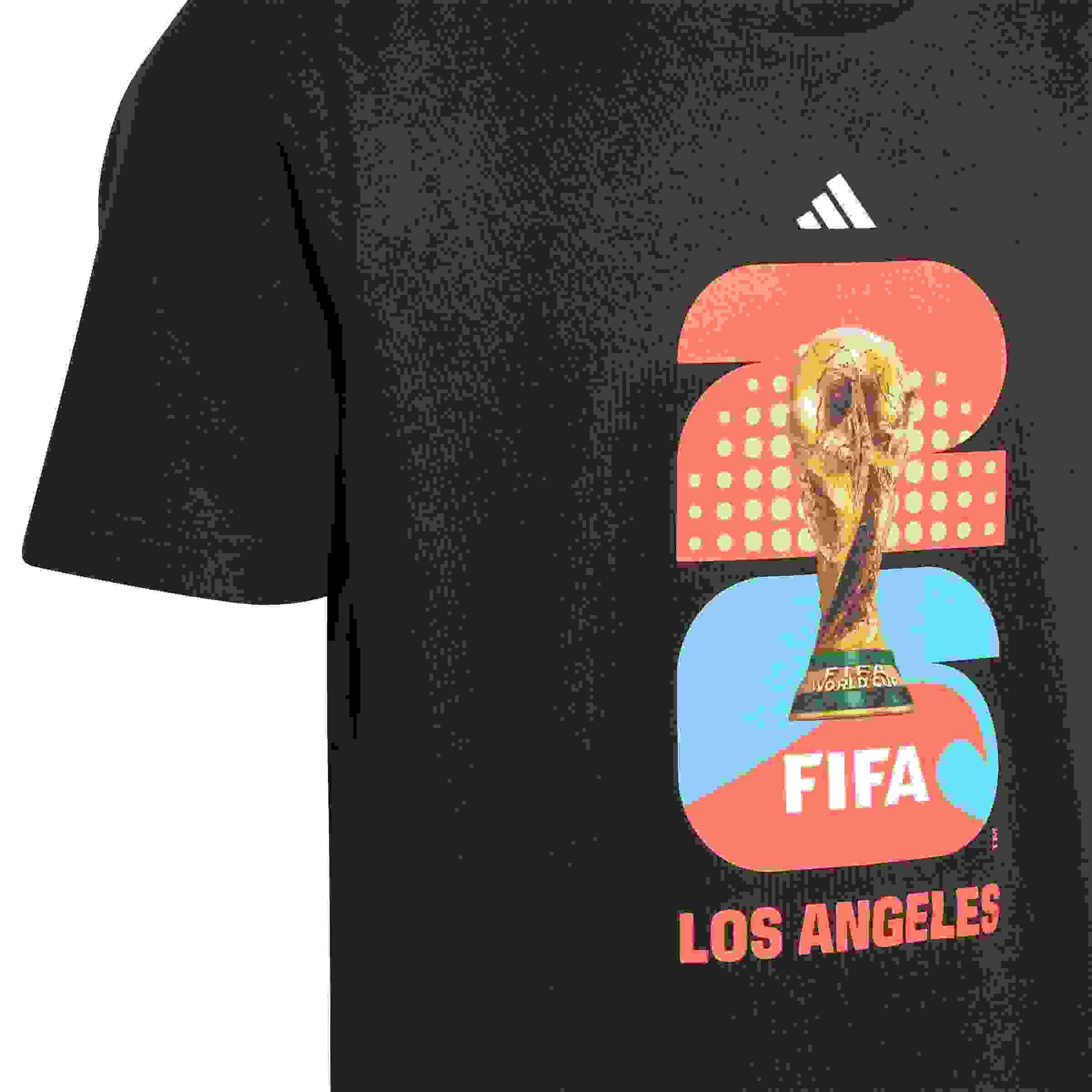adidas FIFA World Cup 26 Host City Los Angeles Big Kids' Black Graphic T-Shirt